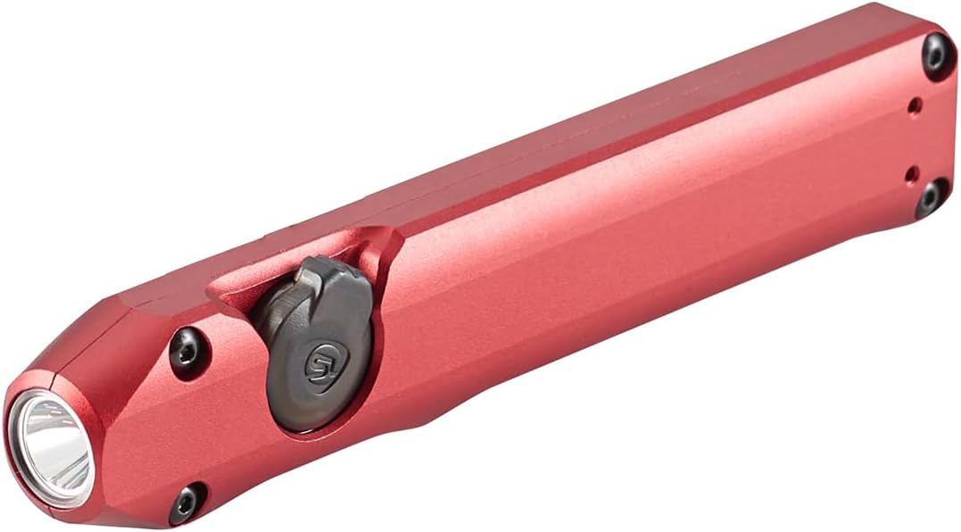 Streamlight 88814 Wedge 300-Lumen Slim Everyday Carry Flashlight, Includes USB-C Cable and Lanyard, Red