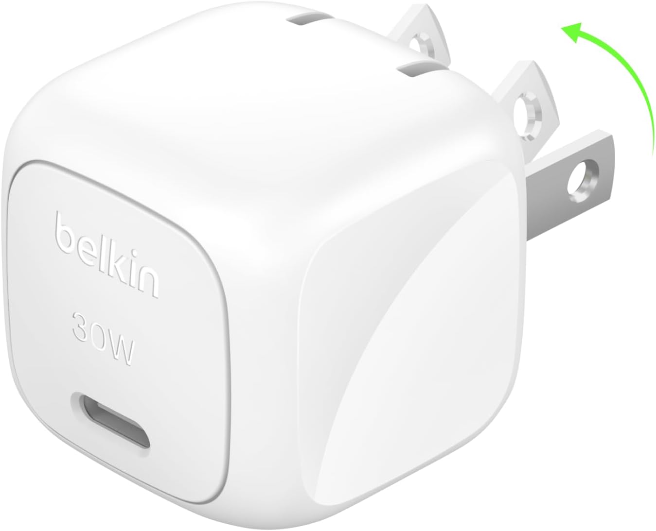 Belkin USB C Charger Block 30W, USB-C PD Super Fast Charging for Apple iPhone 16, 15, 14, Samsung Galaxy S25, Galaxy S24