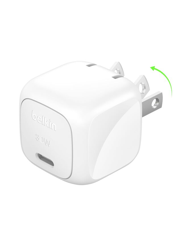 Belkin USB C Charger Block 30W, USB-C PD Super Fast Charging for Apple iPhone 16, 15, 14, Samsung Galaxy S25, Galaxy S24