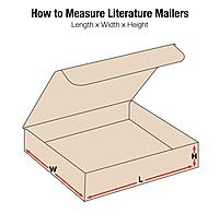 Aviditi Brown Kraft Literature Mailing Boxes, 9 x 9 x 3 Inches, Pack of 50, Crush-Proof, for Shipping, Mailing and Storing