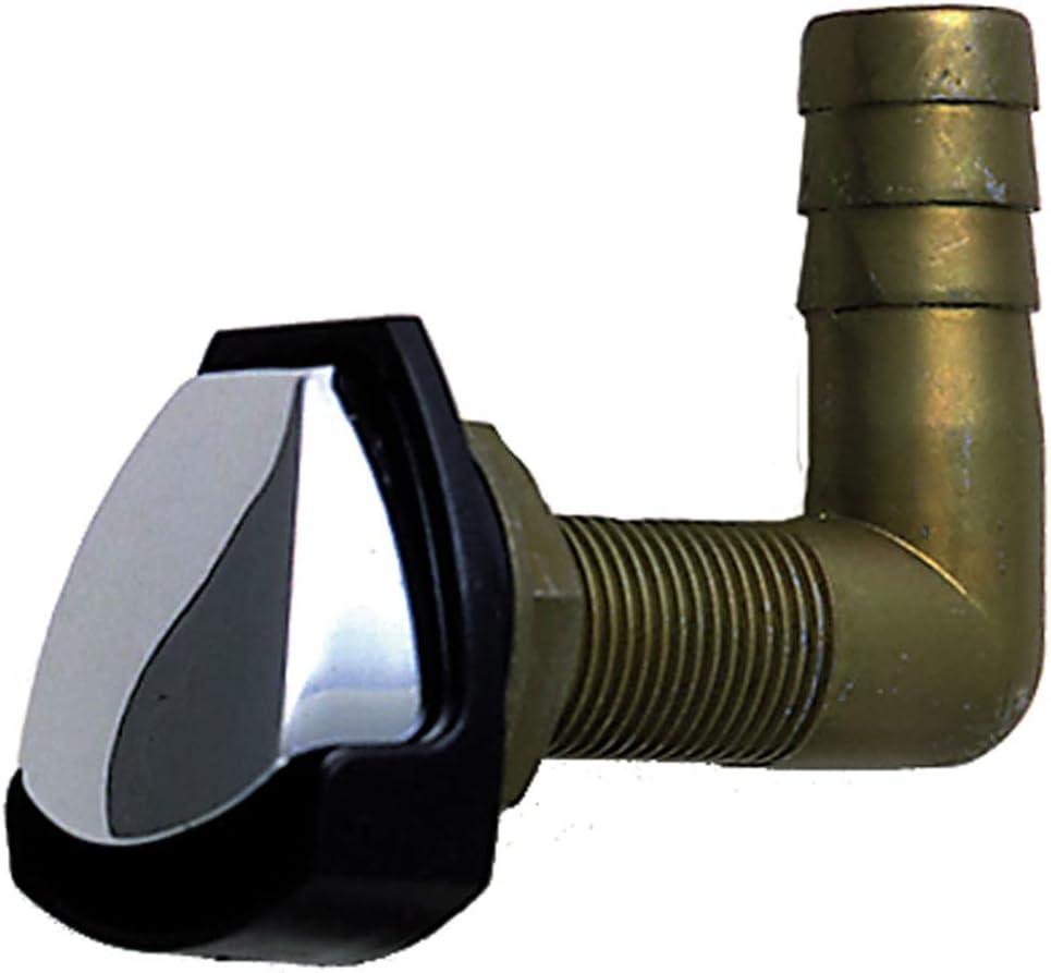 Perko Gas Tank Vent w/Swivel Elbow - Chrome/Black