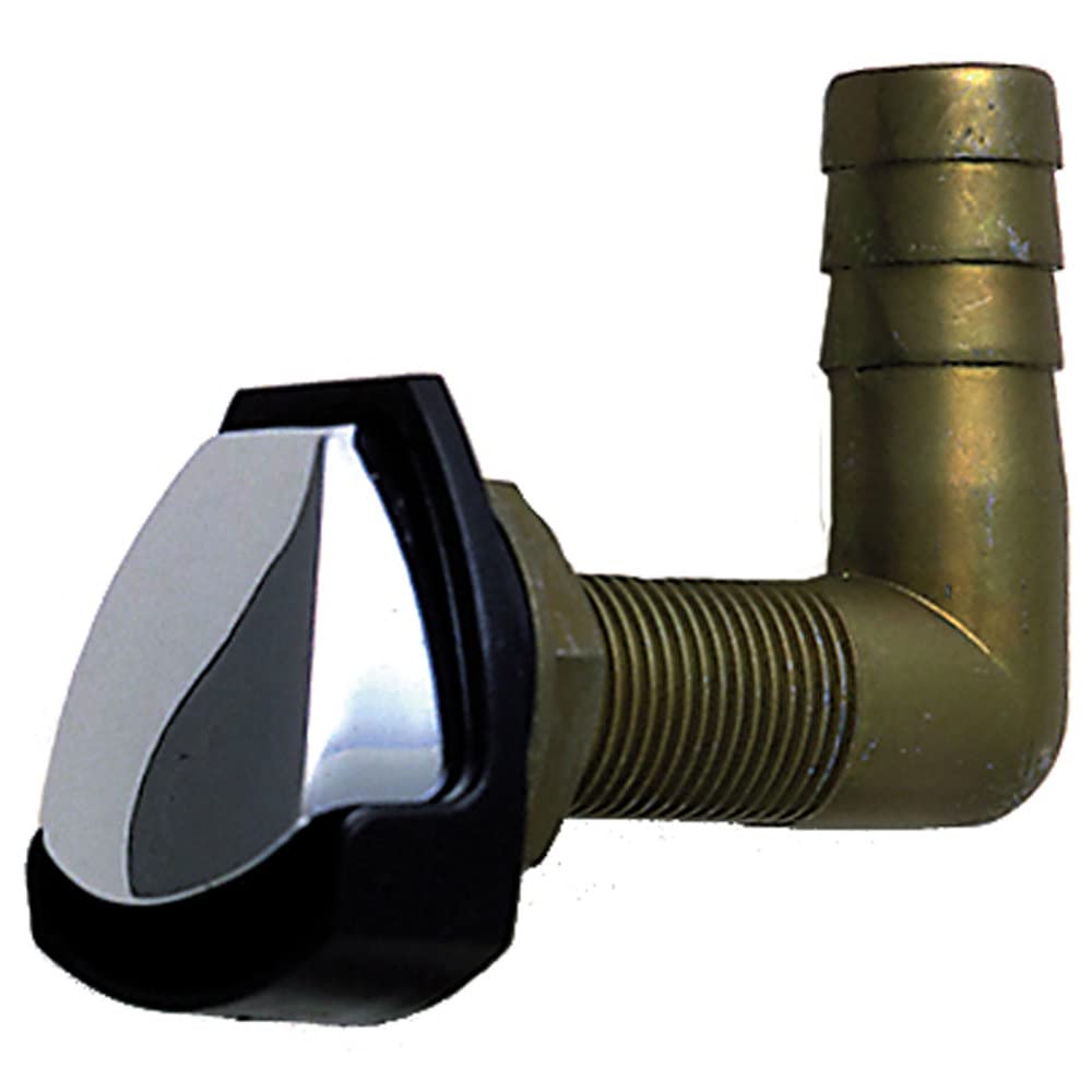 Perko Gas Tank Vent w/Swivel Elbow - Chrome/Black