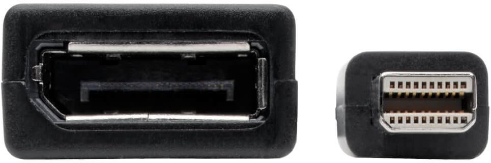 Tripp Lite 6in Mini DisplayPort to DisplayPort Video Adapter Converter Cable 2560x1600 @ 60Hz M/F 6" White (P139-06N-DP) 6