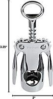 Vinturi Wing Corkscrew Wine Opener, Chrome (V9032)