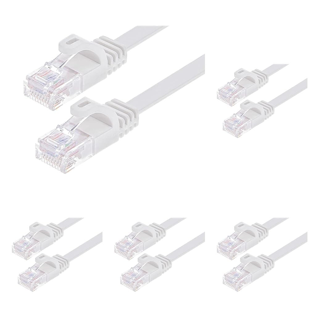 Monoprice FLEXboot Flat Cat6 Ethernet Patch Cable (UTP, 30AWG, Pure Bare Copper, 550MHz)