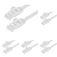 Monoprice FLEXboot Flat Cat6 Ethernet Patch Cable (UTP, 30AWG, Pure Bare Copper, 550MHz)