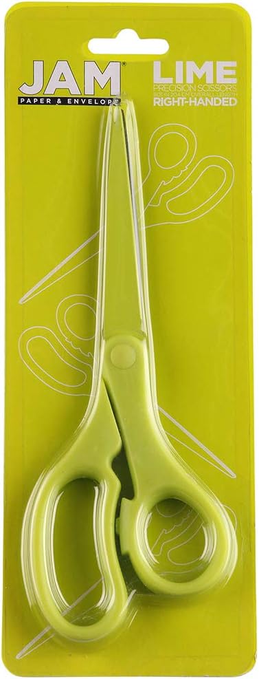 JAM PAPER Precision Scissors - 8 Inch Stainless Steel Blades