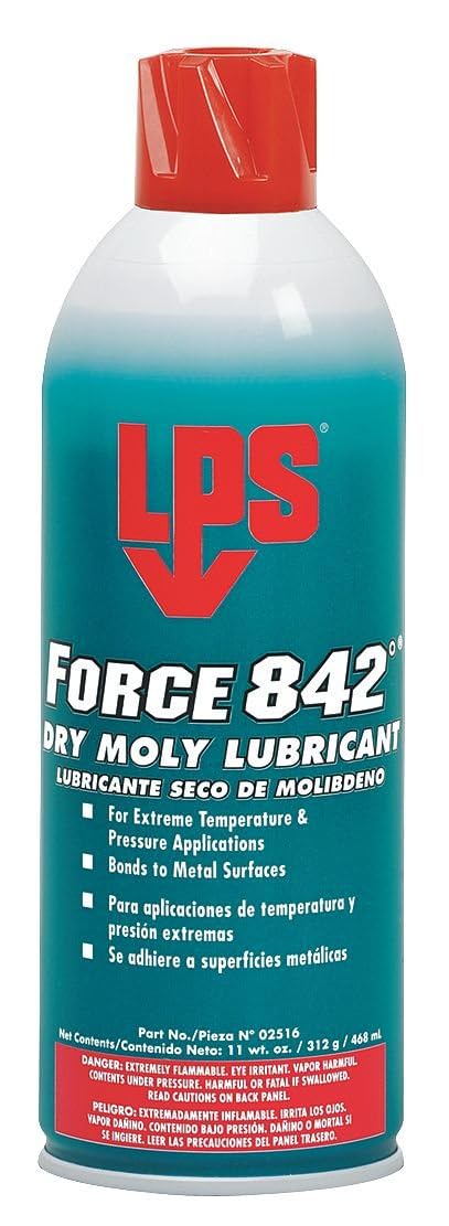 LPS Force 842 Dry Moly Lubricant, 14 oz Aerosol - 428-02516