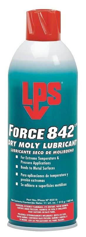 LPS Force 842 Dry Moly Lubricant, 14 oz Aerosol - 428-02516