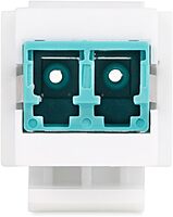 StarTech.com LC to LC Coupler, LC Fiber Coupler, LC/UPC Duplex Keystone Jack, Fiber Optic Keystone Coupler for Patch Panel