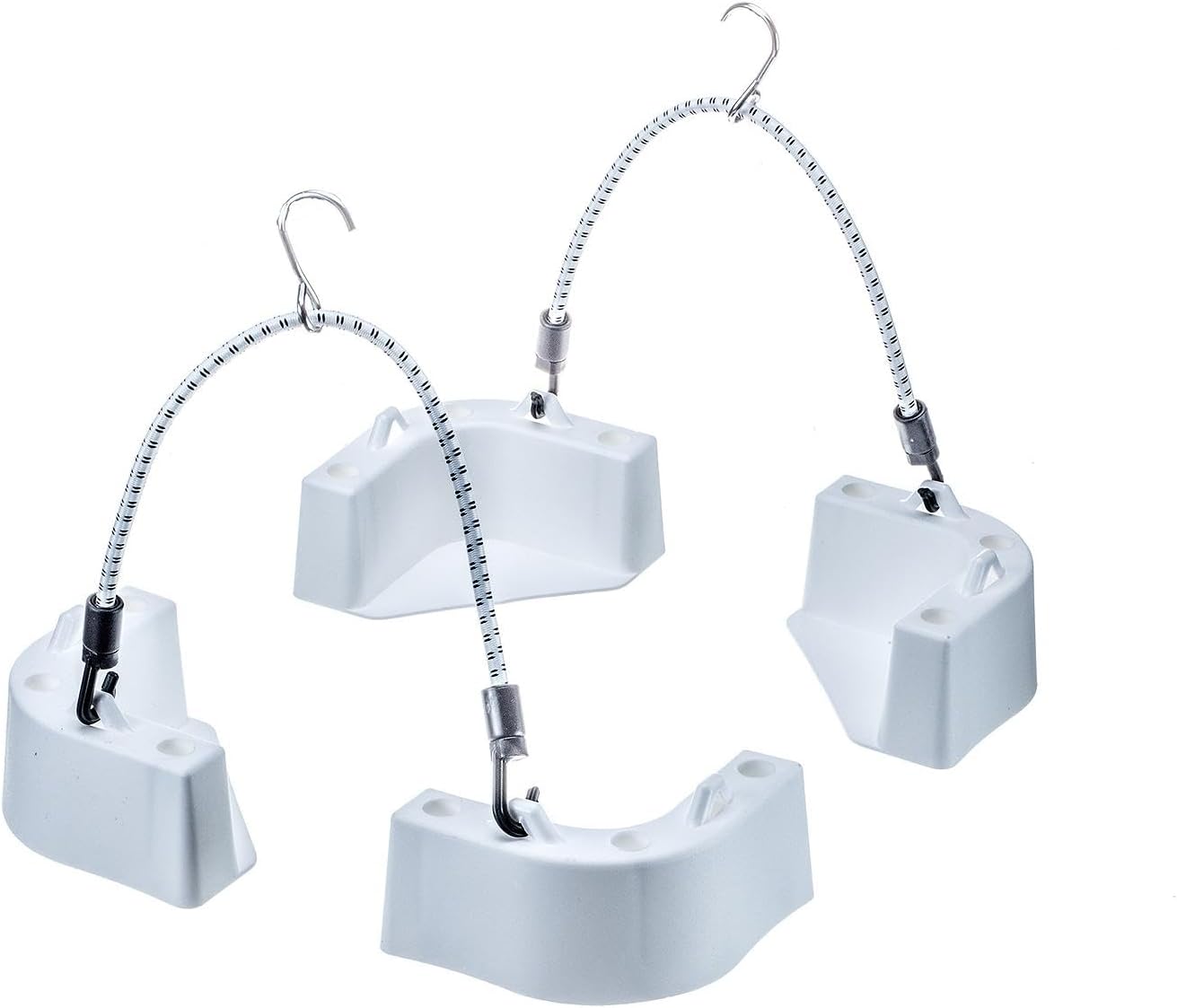 Attwood 14137-7 Cooler Mounting Kit, 4 Corner Pieces, 2 Quick-Connect Stretch Straps, Corrosion-Resistant