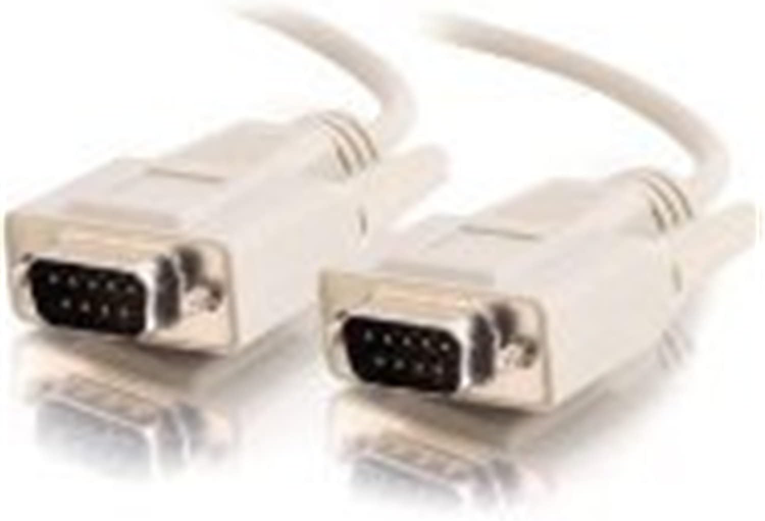 C2G 09449 DB9 M/M Serial RS232 Cable, Beige (10 Feet, 3.04 Meters)