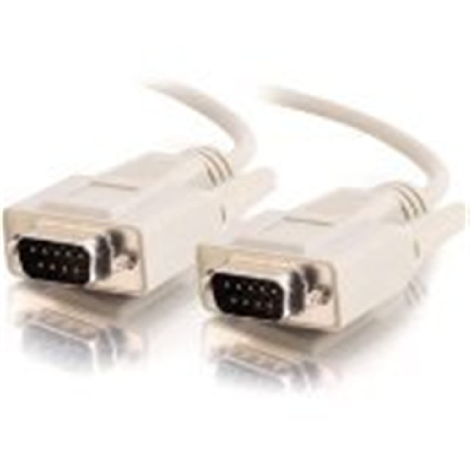 C2G 09449 DB9 M/M Serial RS232 Cable, Beige (10 Feet, 3.04 Meters)