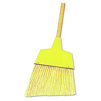 Boardwalk Angler Broom, Plastic Bristles, 53in Wood Handle, Yellow