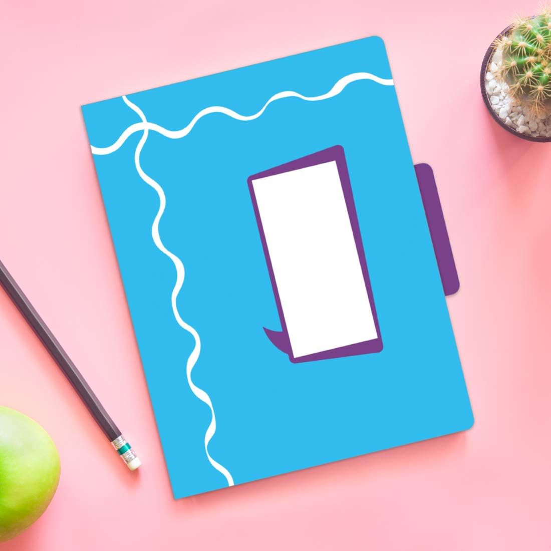 Barker Creek Designer File Folders, Happy, Multi-Design Set with Bright Patterns on Outside, Vibrant Solid Colors on Inside