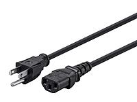 Monoprice Power Cord - NEMA 5-15P to IEC 60320 C13, 18AWG, 10A/1250W, 125V, 3-Prong