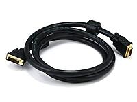 Monoprice 6ft 24AWG CL2 Dual Link DVI-D Cable - Black 24AWG 6 Feet Black