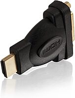 C2G 40745 Velocity DVI-D Female to HDMI Male Inline Adapter, Black