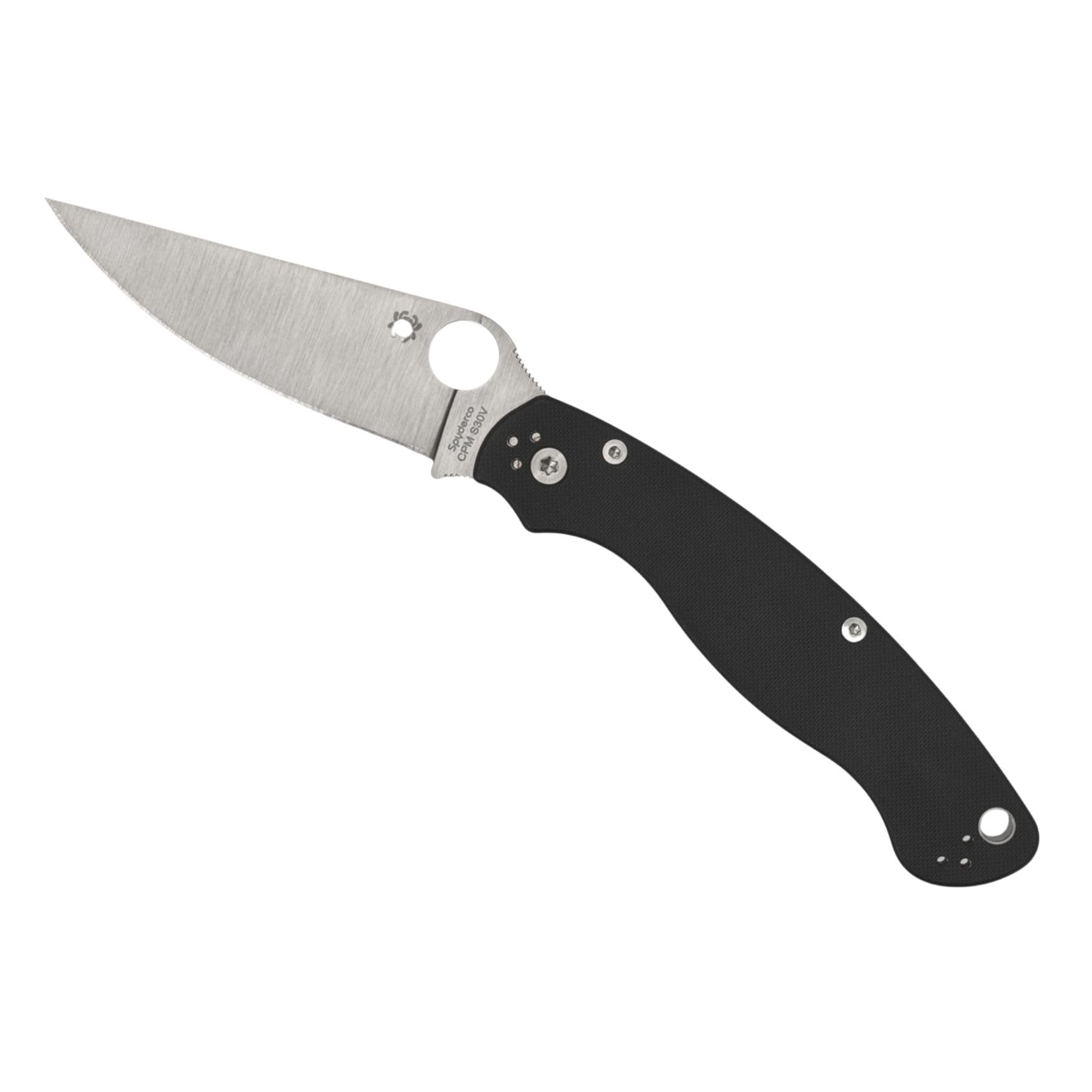 Spyderco Military 2 Folding Knife with 4-inch CPM S30V Steel Blade - Compact & G-10 Handle - Everyday Carry - PlainEdge