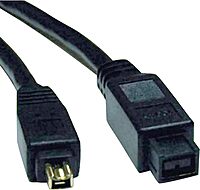 Tripp Lite FireWire 800 IEEE 1394b Hi-speed Cable (9pin/4pin) 6-ft.(F019-006) black 6ft
