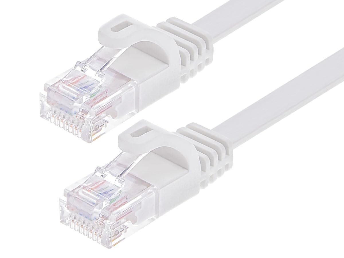 Monoprice FLEXboot Flat Cat6 Ethernet Patch Cable (UTP, 30AWG, Pure Bare Copper, 550MHz)
