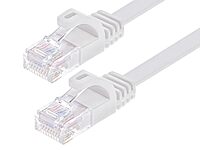 Monoprice FLEXboot Flat Cat6 Ethernet Patch Cable (UTP, 30AWG, Pure Bare Copper, 550MHz)