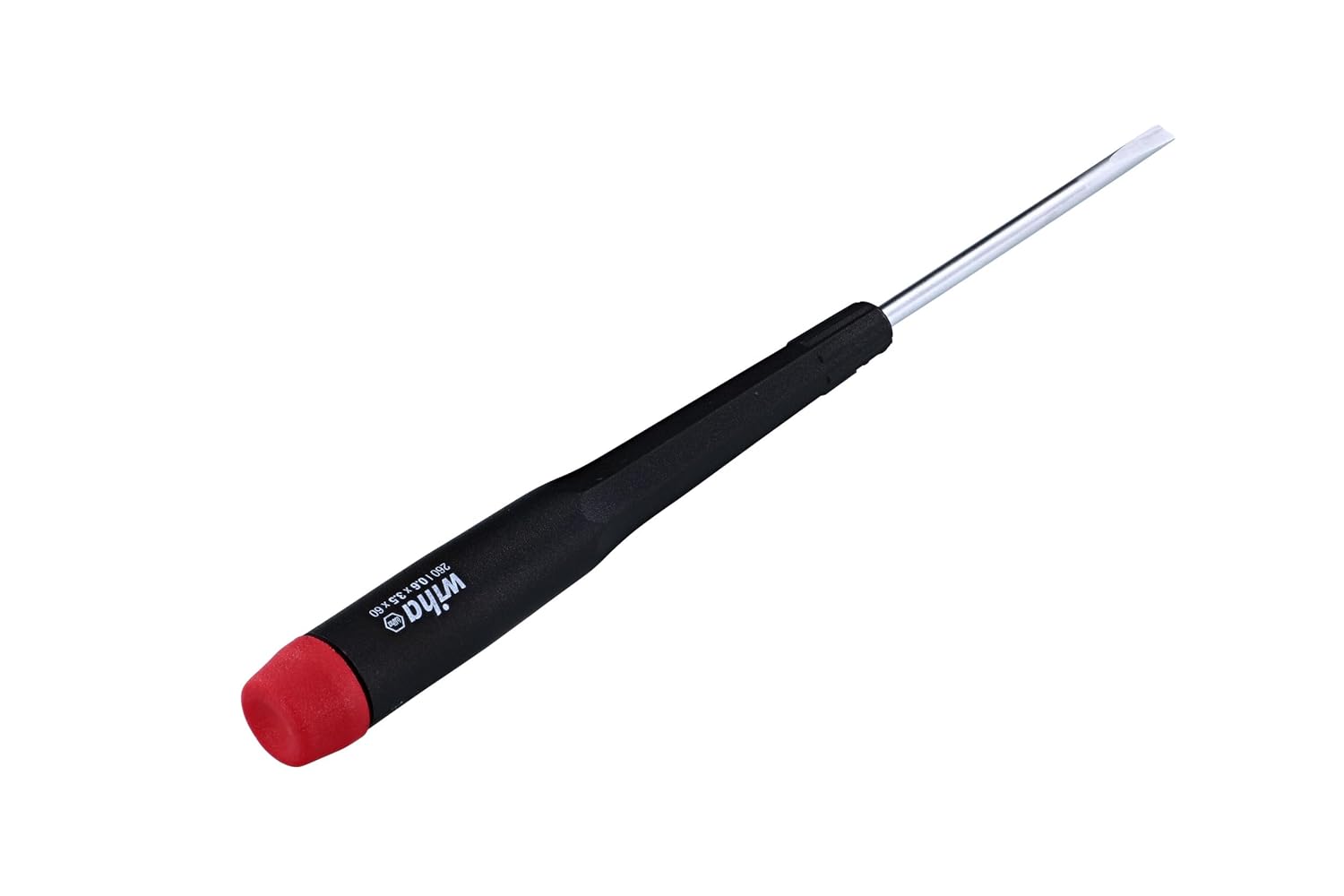 Wiha 26035 Slotted Precision Screwdriver, 3.5mm (9/64) x 60mm, 6.7" OAL