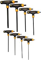 GEARWRENCH 8 Piece Metric Ball End T-Handle Hex Key Set - 83520 2mm 2.5mm 3mm 4mm 5mm 6mm 8mm 10mm