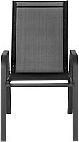 FLASH FURNITURE Brazos Series Outdoor Stackable Patio Chairs with Flex Comfort Material