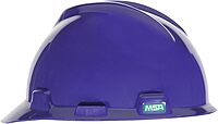 MSA V-Gard Slotted Full-Brim Protective Hard Hat with Staz-On Suspension