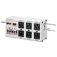 TRIPP LITE Isobar Series Surge Protector Power Strip, Metal, 3330 Joules, 6 ft Cord