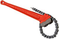Chain & Strap Wrench: 3" Max Pipe, 20-1/4" Chain Length