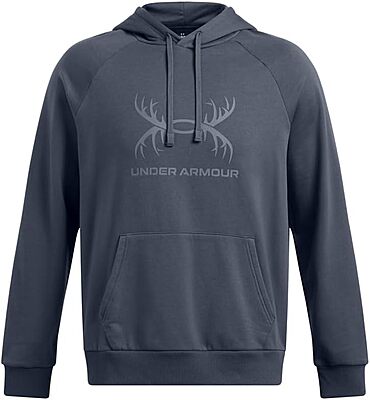 Under Armour Men's Rival Fleece Antler Wordmark Hoodie