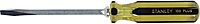Stanley 100 Plus Flat Head Screwdrivers, 5/16in x 6in, Yellow/Black, Set Of 12 Screwdrivers