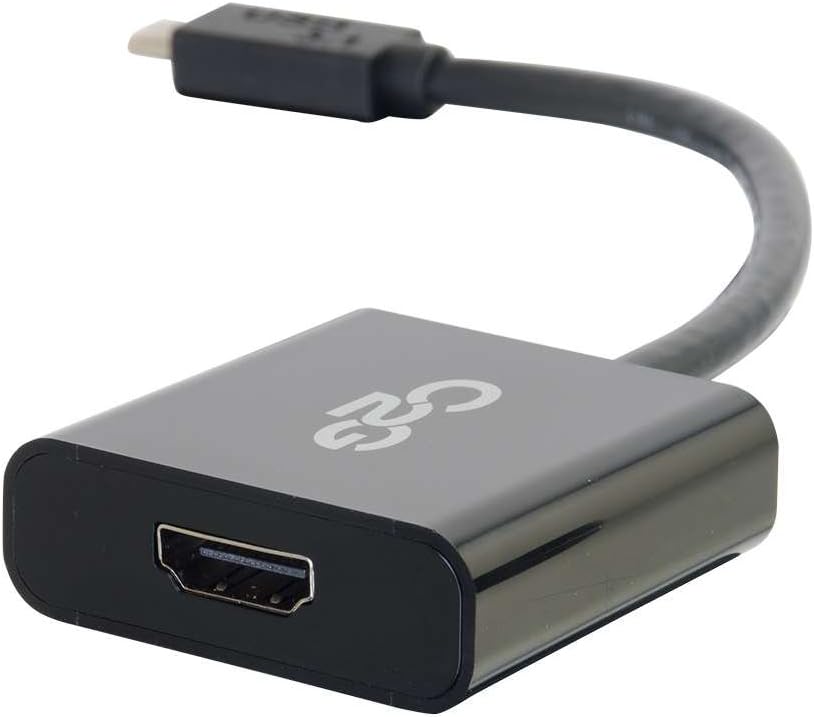 C2G USB-C to HDMI Audio/Video Adapter, Black (29474)