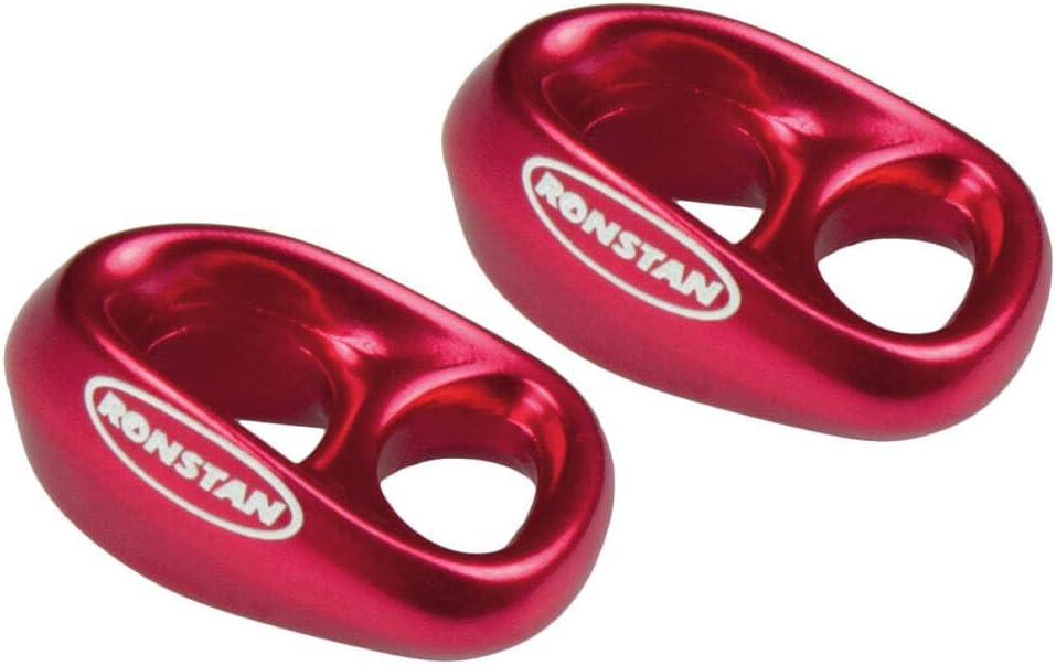 Ronstan RF8080R-2 Shock - 3/16 Line - 1/4 Webbing - Red - Pair