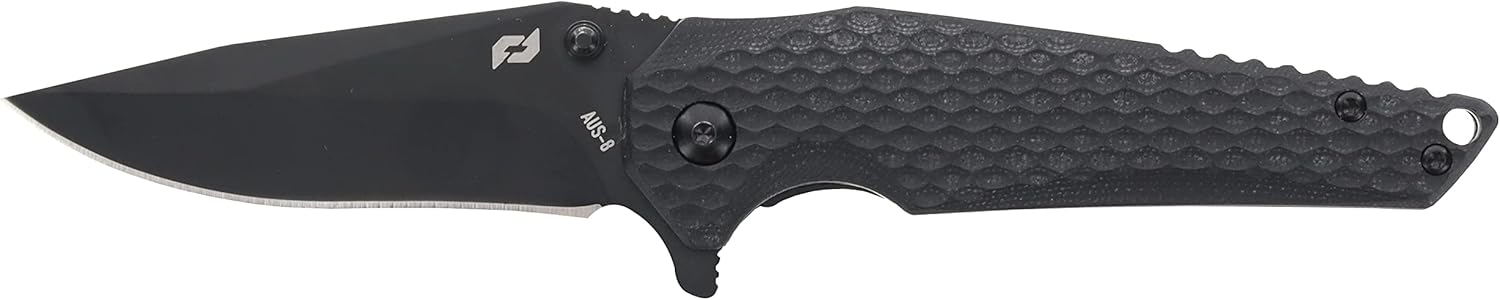 Schrade Delta Class Fanatic Folder 7.25in with 3.13in AUS-8 Steel Blade and G10 Handle for EDC