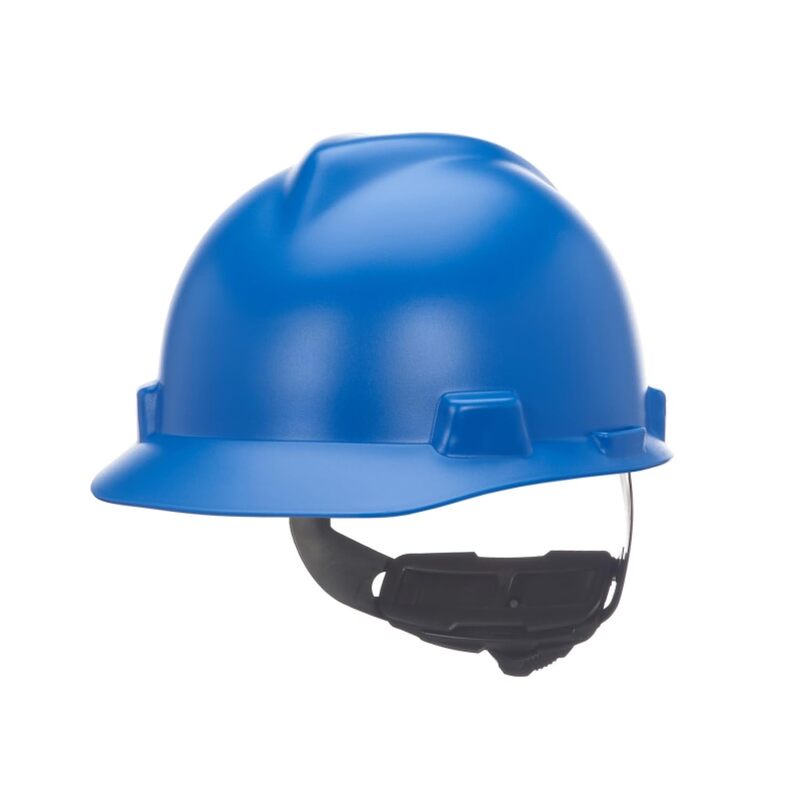 MSA V-Gard Cap Style Safety Hard Hat with Fas-Trac III Ratchet Suspension
