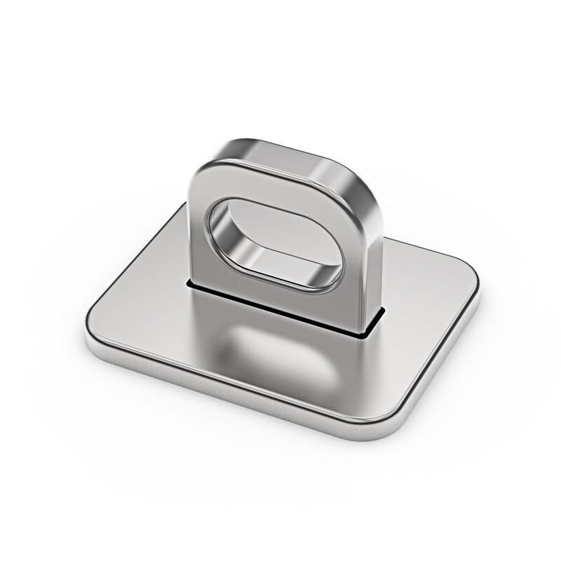 Compulocks Anchoring Point for Security Cable Locks Silver
