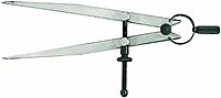 General Tools 450-6 Flat Leg Divider, 6-Inches, Steel 6" Flat Leg Divider