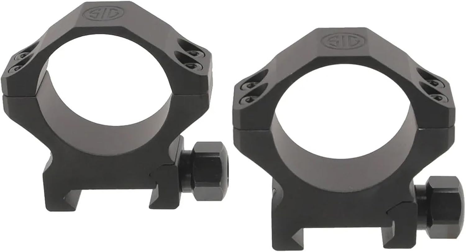SIG SAUER Alpha1 35mm Tactical Hunting Shooting Durable Aluminum Powder Coated Mounting Scope Rings High 1.25"