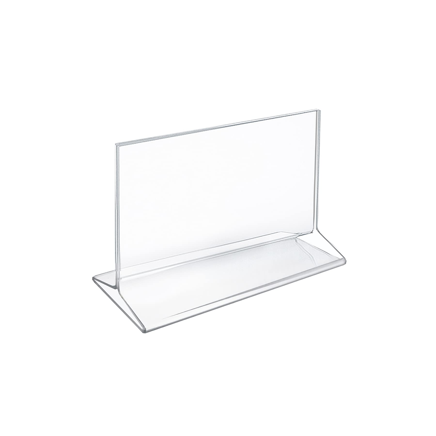 Azar Displays Top-Load Acrylic Sign Holders, Clear, Pack of 10