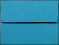 JAM Paper Blue Booklet Invitation Envelopes, Recycled, Gummed Seal