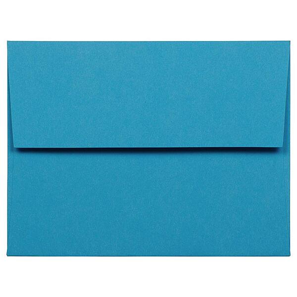 JAM Paper Blue Booklet Invitation Envelopes, Recycled, Gummed Seal