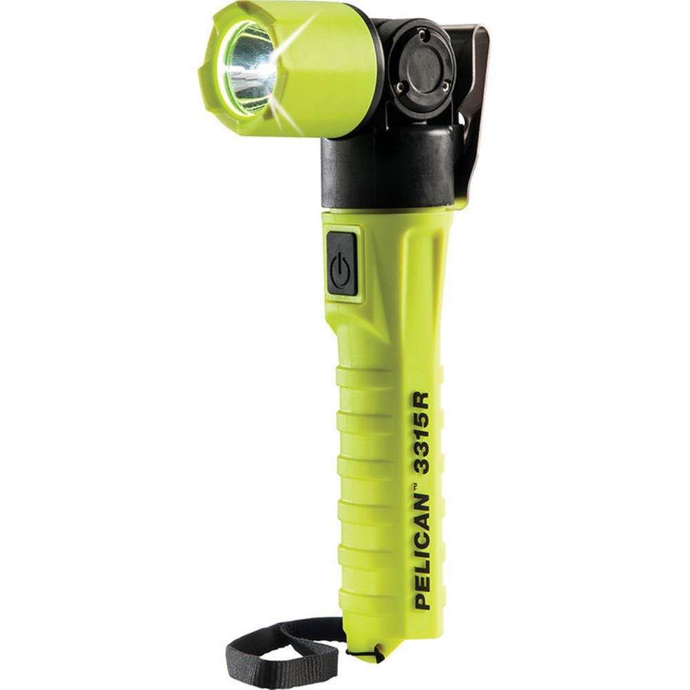 Pelican 03315R-0200-245 Li-Ion Led + Right Angle, Yellow