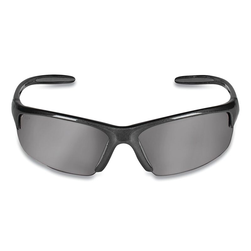 KleenGuard Smith & Wesson Equalizer Safety Glasses Gun Metal Frame Smoke Anti Fog Lens