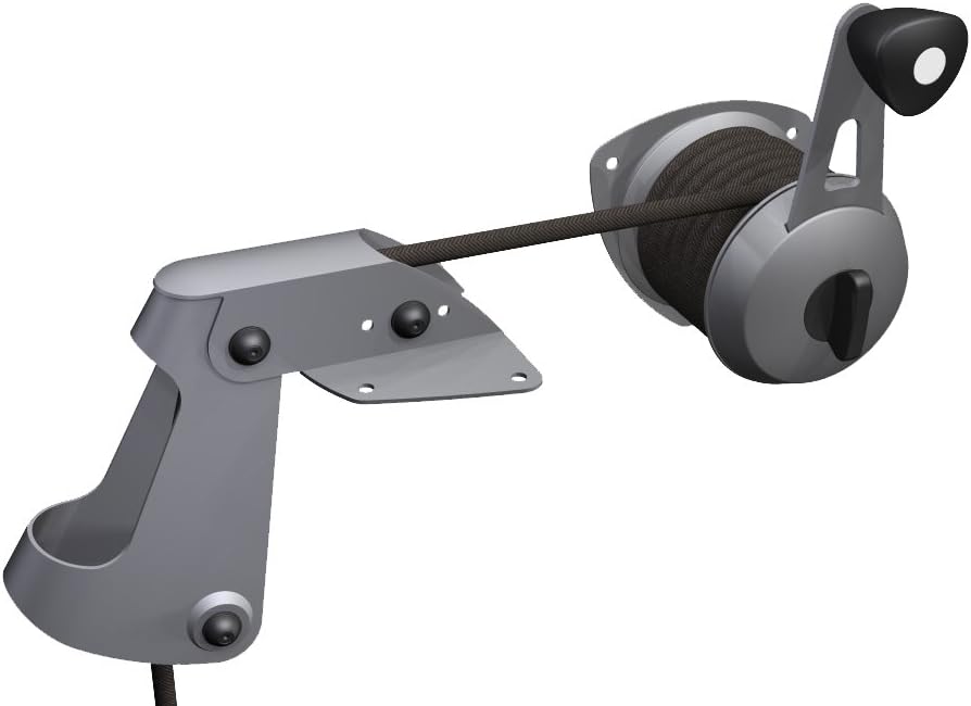 Attwood 13710-4 Anchor Lift System, Lifts and Drops Anchor, Heavy-Gauge Steel, Self-Lubricating Nylon Wheels