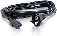 C2G/Cables to Go 03138 14 AWG European Power Cord, Black (2.5 Meters/8.20 Feet)