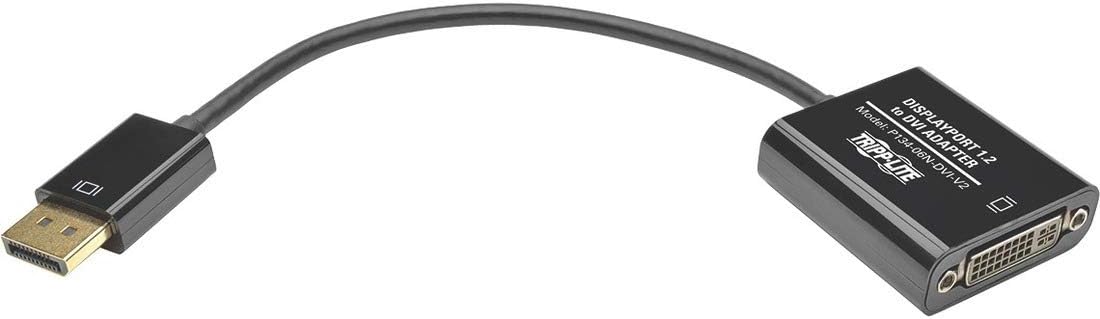 Tripp Lite DisplayPort to DVI Active Adapter Cable Video Converter Displayport 1.2 DP2DVI 6in (P134-06N-DVI-V2)