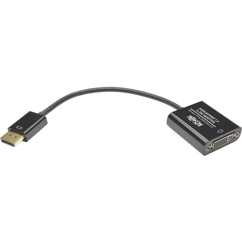 Tripp Lite DisplayPort to DVI Active Adapter Cable Video Converter Displayport 1.2 DP2DVI 6in (P134-06N-DVI-V2)
